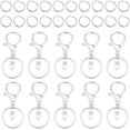 40pcs Keychain Lobster Claw Clasps Alloy Lobster Carabiner Swivel