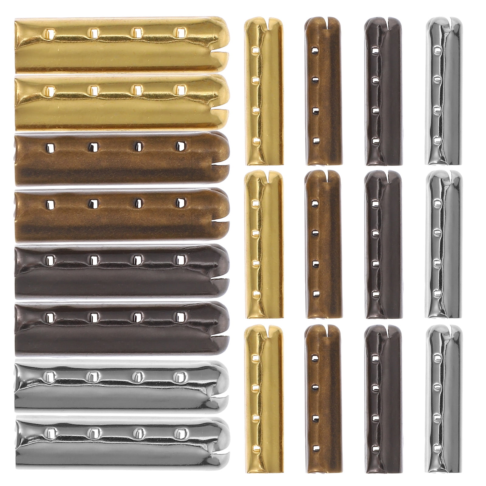 40pcs Metal Shoelace Tips Round Ends Diy Projects Shoelace Replacement