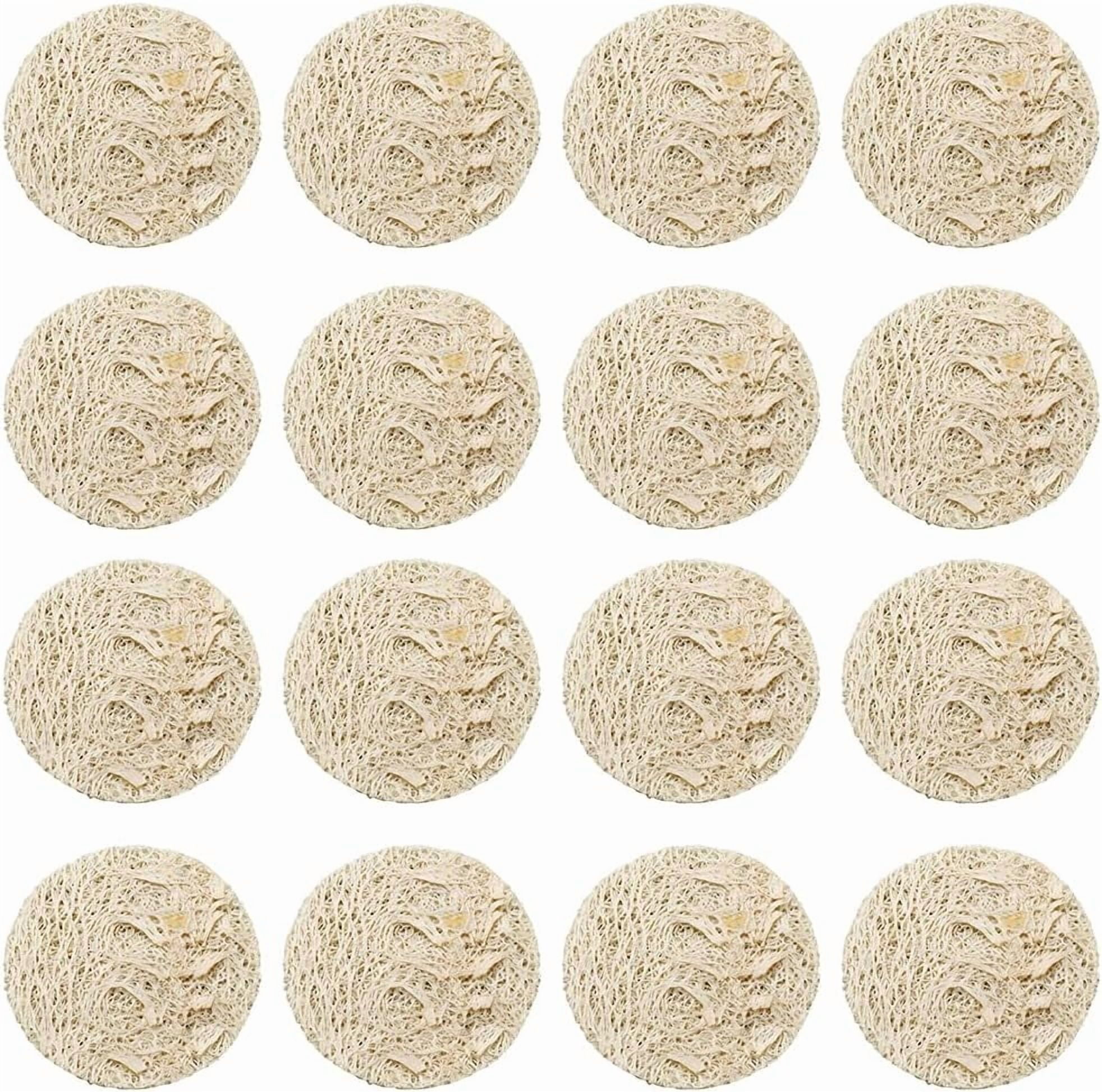 40pcs Natural Face Loofah Loofah Exfoliating Face Pads Facial Scrub ...