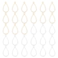 thumbnail image 1 of 40pcs Open Bezels, Resin Bezels Pendants Mold Open Back Bezels Alloy for Resin Jewelry Making, Drop, Silver Gold, 1 of 6