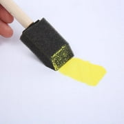 40pcs Paint Brush Wooden Handle Foams Sponge Brush Portable Painting Crafts Tools