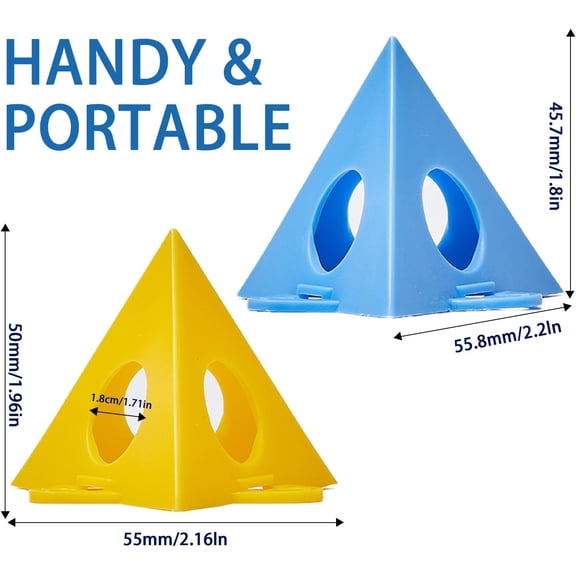 40pcs Painters Pyramids Stands, Paint Triangle Stands, Painting Pyramid for Cabinet & Doors Riser Support, Painter's Points, Mini Cones Cabinet Triangle Risers