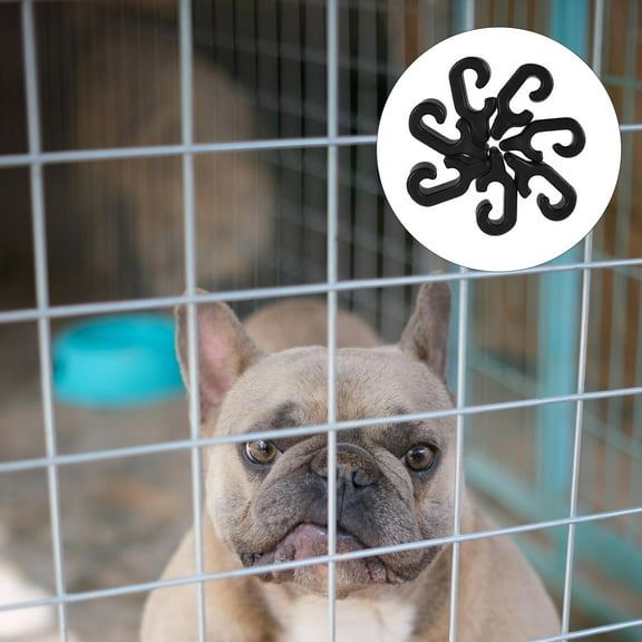 40pcs Pet Gate Buckles Wire Cage Fence Clips Pet Crate Door Fasteners Cat Crate Clips Pet Cage Door Safety Latches Rabbit Crate Door Latch Accessories Cage Enclosure Parts