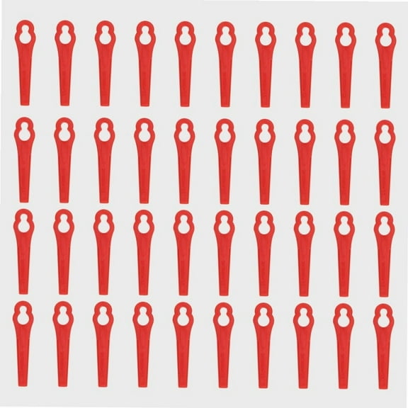 40pcs Plastic Blade Set Replacement Blade for Cordless Grass Trimmer Strimmer Blades Are Made From Plastic For Precise Cutting