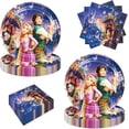 thumbnail image 1 of 40pcs Princess Long-Haired Party Supplies Include 20 Plates, 20 Napkins for the Princess Long-Haired Birthday Party Decoration, 1 of 5