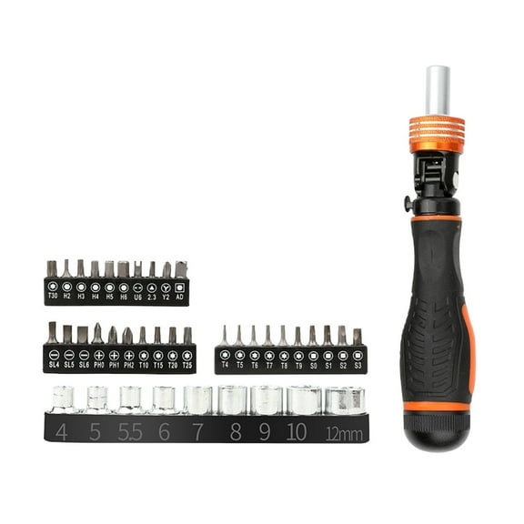 40pcs Professional Grade Ratchet Screwdriver set Reversible & Lockable Designs Screwdriver for Fast Work