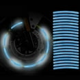 thumbnail image 1 of 40pcs Reflective Wheel Rim Stickers for Cars and Trucks - Night Safety Decorative Strips, 1 of 3