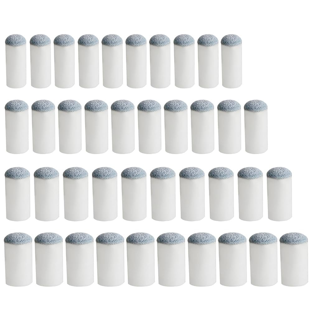 Poolstick Tips 12 Mm Slip-On Zachte Grijze Biljart Cue Tips - Set Van 10 Met Ferrules Schroef Cue Tips Kit