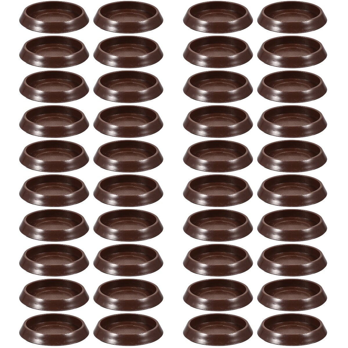 40pcs Round Furniture Pads Non Skid Furniture Leg Grippers Wheel Castor Cups Sofa Chair Stoppers
