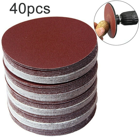 40pcs/Set 3 Inch 75mm Sanding Discs Hook Loop Sandpaper abrasive sand sheets 320/400/600 /800/1000/1200/1500/2000Grit