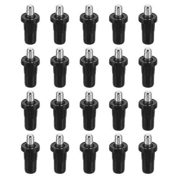 40pcs Shutter Repair Pins, Spring Loaded Plantation Shutter Replacement Repair Pins Metal Plantation Shutter Pins Louvers Staples for Windows, Black(1 x 0.46 x 0.31 Inch)