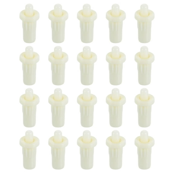 40pcs Shutter Repair Pins, Spring Loaded Plantation Shutter Replacement Repair Pins Plastic Plantation Shutter Pins Louvers Staples for Windows, White(1 x 0.46 x 0.31 Inch)