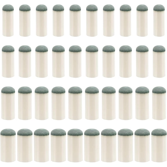40pcs Slip On Pool Cue Tips, 4 Sizes Pool Stick Tips No Glue or Tool Required Billiard Cue Tips Replacement 9mm, 10mm, 12mm, 13mm Billiard Stick Tips for Snooker and Pool Cues