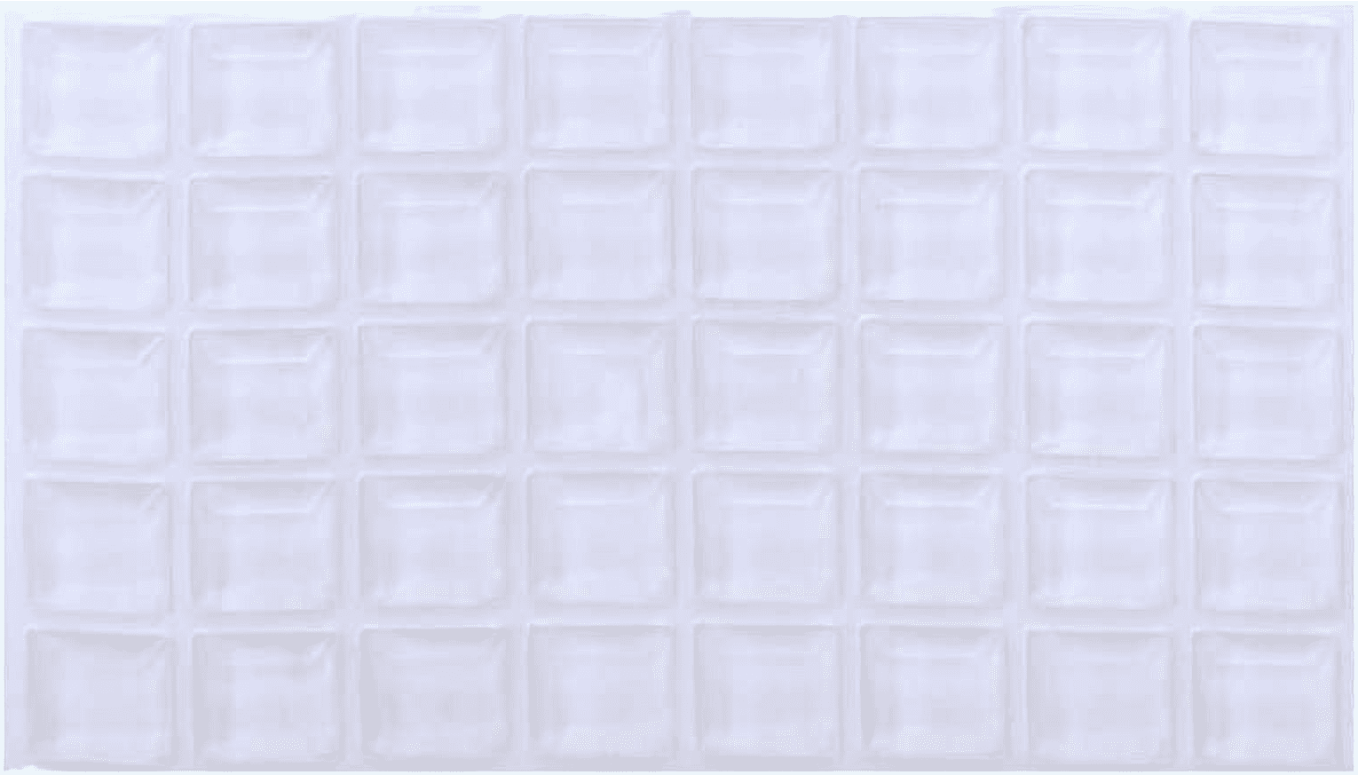 40pcs Transparent Rubber Feet, Square Cupboard Stoppers, Bumper Pads Adhesive Buffer Pads