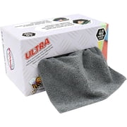 40pcs Ultra-Soft Microfiber Cleaning Cloths - Lint-Free, Reusable Towels for Home, Kitchen & Car - 20.32cm x 20.32cm with Storage Box