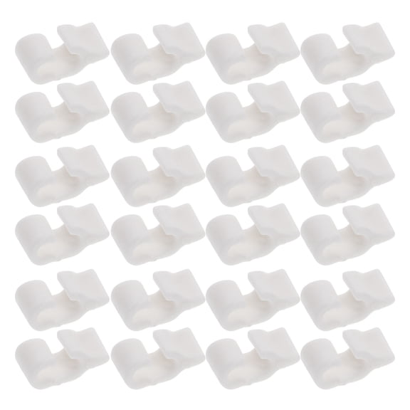 HOMEMAXS 40-Pack White Pet Carrier Fasteners Replacement Cage Door Latches Secure Clips