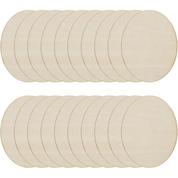 40pcs Wooden Oval Cutout 2.75 x 2 Inch Unfinished Beech Wooden Blank Slices Crafts Wood Oval Cutout Shape DIY Plank Craft Supplies for Artist Painting Door Hanger Sign Decor PapayaWhip