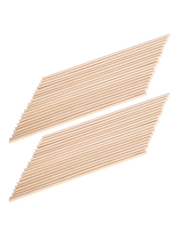 40pcs Wooden Round Dowel Rods Watch Repairing Accessories