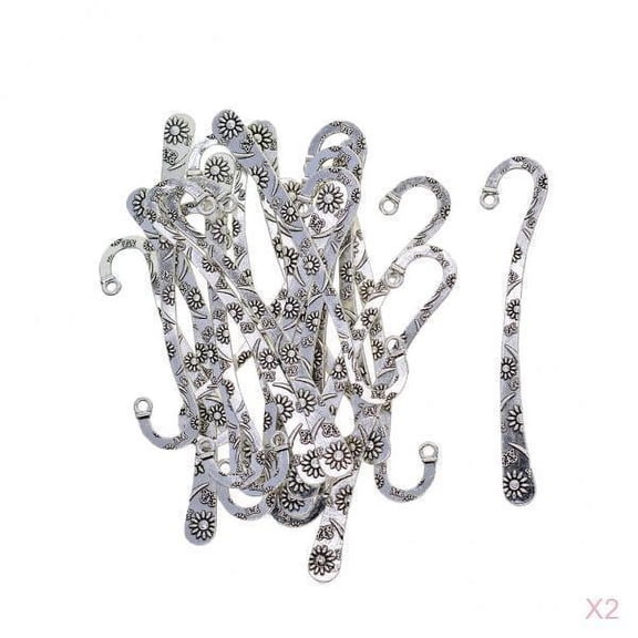 40set Metal Bookmarks Book Marker Stationery Labels Beading Jewelry Crafting