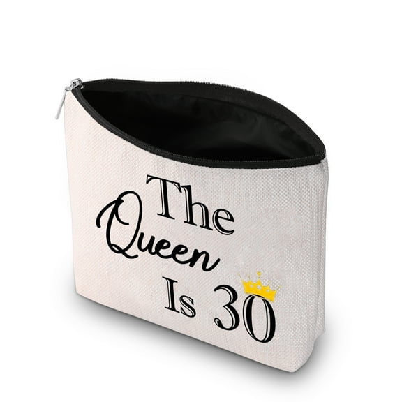 40th 50th 60th Birthday Gifts for Women The Queen Is 40/50/60 Makeup Bag Presents for Turning 40 50 60 Years Fabulous Birthday Queen