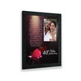 thumbnail image 1 of 40th Anniversary Gifts for Parents, Ruby 40th Anniversary Decorations for Party, 40th Anniversary Frame, Ruby Gifts, 40 Year Anniversary Gift for Wife, Ruby Wedding Anniversary Picture Frames, 5021CH, 1 of 5
