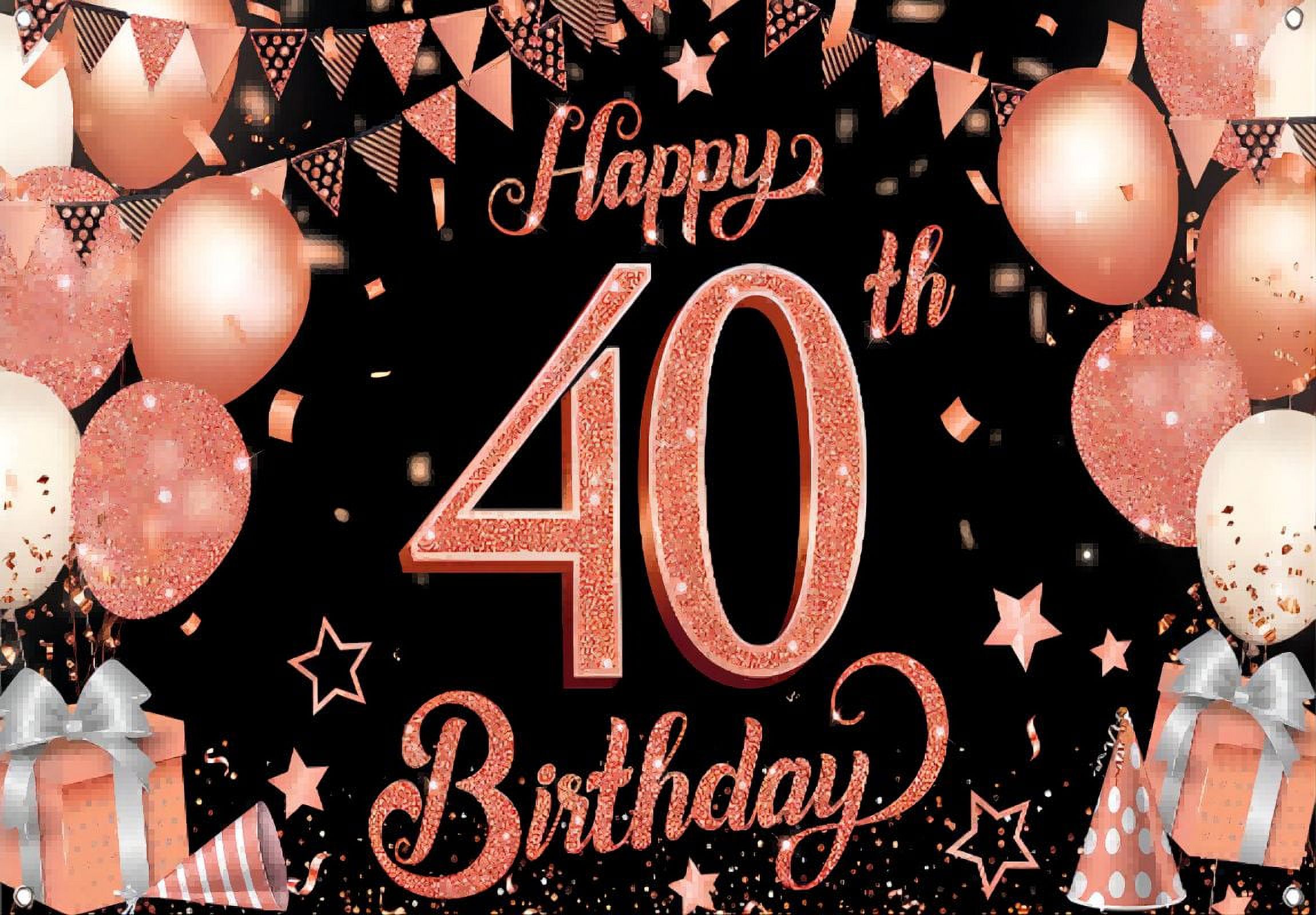40th Birthday Background Customizable Celebration Photography Party 40th Birthday Background Customizable Celebration Photography Party