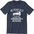 thumbnail image 1 of 40th Birthday Classic Gift Retro 40 Year Old 1978 Men's T-Shirt, 1 of 4