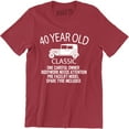 thumbnail image 1 of 40th Birthday Classic Gift Retro 40 Year Old 1978 Men's T-Shirt, 1 of 4