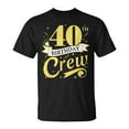 thumbnail image 1 of 40th Birthday Crew T-Shirt, 40th Bday Party Squad Tee, Friends Celebration Shirt, Birthday Crown Graphic Top, Milestone Birthday Group Outfit, 1 of 3