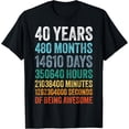 thumbnail image 1 of 40th Birthday Decoration Men 40yr 40 Year Old Birthday T-Shirt, 1 of 4