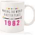 thumbnail image 1 of 40th Birthday Gift, 40th Birthday Mug, Best Friends 40th Gifts, Forty, 40, Born In 1982, Gift For Her, Women, Sister, Happy 40th Birthday, Ceramic Novelty Coffee Mugs 11oz, 15oz Mug, Tea, 1 of 3