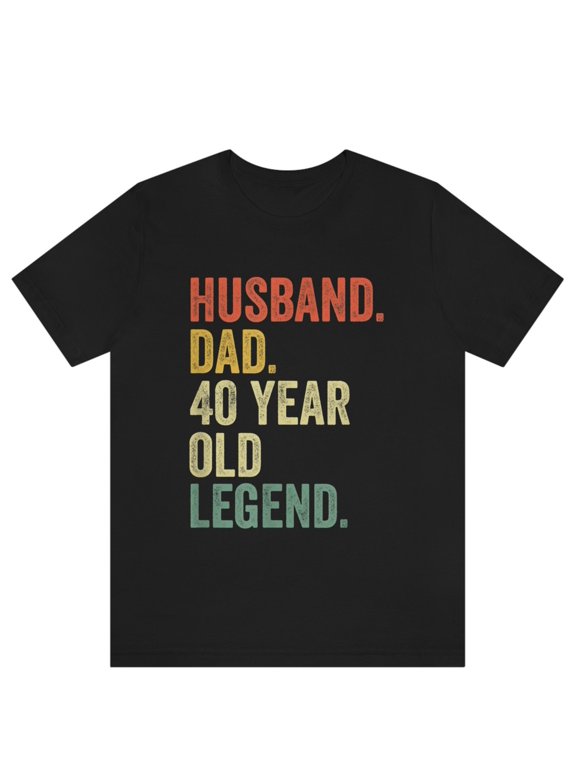 40th Birthday Gift for Men, Husband Dad 40 Year Old Legend Shirt, 40th Birthday Tee for Him, 40 Birthday Dad Gift, Husband 40 Bday T-shirt