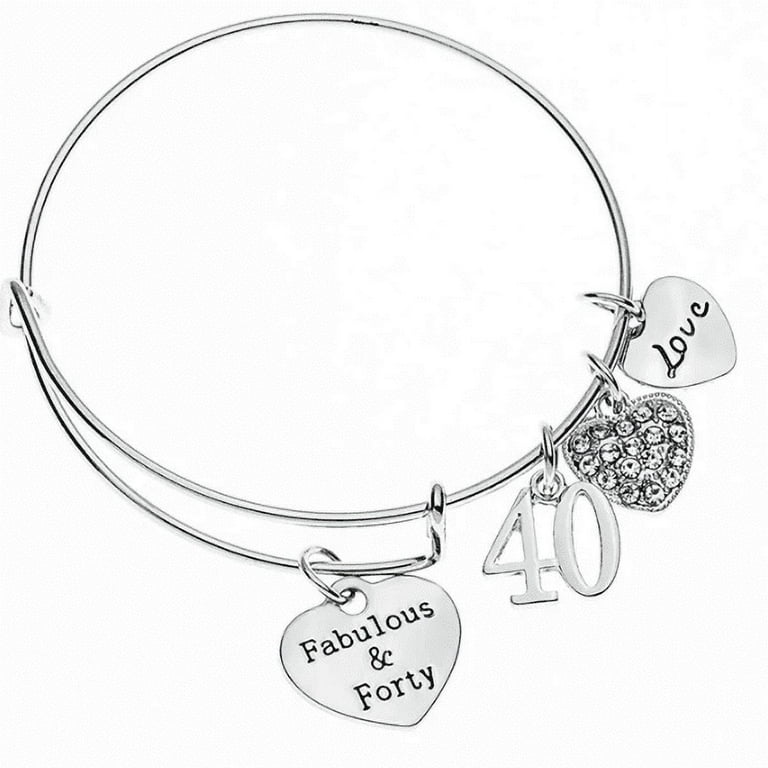 Forty 40 and Fabulous Charm Antiqued Sterling Silver Forty 40 and Fabulous Charm Antiqued Sterling Silver