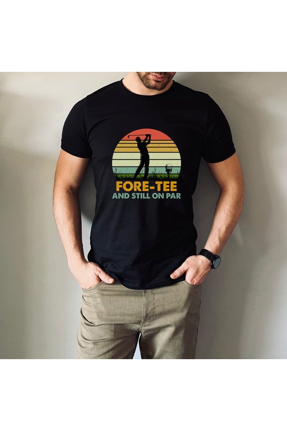 40th Birthday Gift for a Golfer, Golfing Gifts For Men, Fathers Day Golf Gift, Fore-Tee And Still on Par Golfer Birthday TShirt, 1984 TShirt