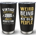 thumbnail image 1 of 40th Birthday Gifts Men, 40 Year Old Birthday Gifts for Him, 1985 Birthday Gifts for Men, Birthday Gifts for Men Turning 40, Unique 40th Birthday Gifts for Dad, Husband Friends Coworker 20oz Tumbler, 1 of 6