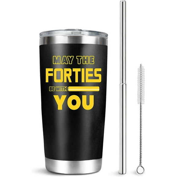 40th Birthday Gifts for Men,Gifts for Women Turning 40-1981 Birthday Gifts for Men,40th Birthday Decorations for Men- 40 Year Old Gifts for Men, Him, Her, Husband, Wife, Dad, Mom - 20 Oz Tumbler