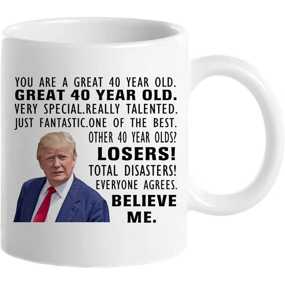 40th Birthday Gifts for Men Women, Funny 40 Year Old Gift Coffee Mug, 1985 40th Birthday Mugs for Him, Her, Uncle, Brother, Husband, Friend, 40 Birthday Gifts Ideas, Novelty Prank Gift 11 oz Tea Cup