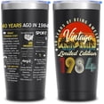 thumbnail image 1 of 40th Birthday Gifts For Men Women | Unique 1984 40th Birthday Gifts For Men Women | Gifts For Men Women Turning 40 | 40 Year Old Gifts For Men, Women, Mom, Dad, Grandparents, Friend 20oz Tumbler, 1 of 6