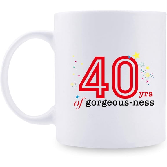40th Birthday Gifts for Women - 1979 Birthday Gifts for Women, 40 Years Old Birthday Gifts Coffee Mug for Mom, Wife, Friend, Sister, Her, Colleague, Coworker - 11oz