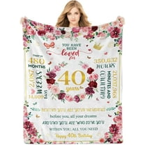 40th Birthday Gifts Women, 40 Year Old Birthday Gifts 40th Birthday Throw Blanket 1983, Gifts for 40th Birthday Woman Turning 40 Birthday Decorations Gift Ideas for Her Female Mom Wife Friend 50x60