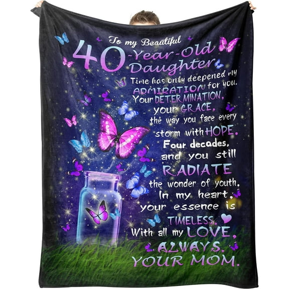 40th Birthday Gifts Women Blanket