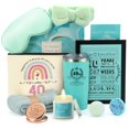40th Birthday Gifts for YPF5 Women, 11pcs Spa Gift Basket for 40 Year
