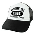 thumbnail image 1 of 40th Birthday Gifts for All Made In 1986 All Original Parts Turning 40 Birthday Party Trucker Hat Black, 1 of 8