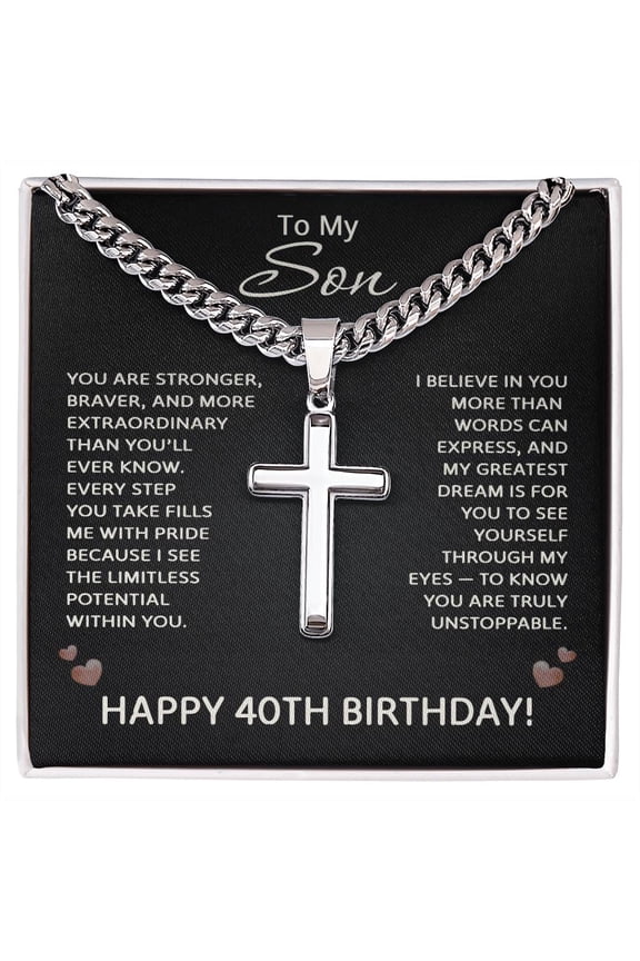 40th Birthday Gifts for Son from Mom and Dad Title: Standard Box, Finish: Polished Stainless Steel