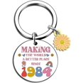 40th Birthday Gifts for Women Funny 40th Gift Keychain 40 Year Old