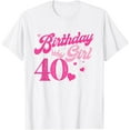 40th Birthday Girl Crown 40 Years Old Bday TShirt