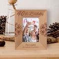 thumbnail image 1 of 40th Birthday Personalized Wooden Frame 3 1/2" x 5" Brown (Vertical), 1 of 1