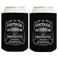 thumbnail image 1 of 40th Birthday Presents Vintage 1986 Aged Perfectly 2-Pack Can Drink Thermocoolers, 1 of 8