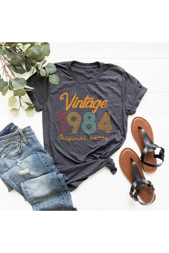 40th Birthday Shirt, Vintage 1984 Shirt, 40th Original Part Birthday, 40th Birthday Gift For Men, 40th Birthday Friend, 40th Birthday Woman