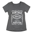 thumbnail image 1 of 40th Birthday VINTAGE 1983 Women's V-neck, L, Heather Charcoal, 1 of 3